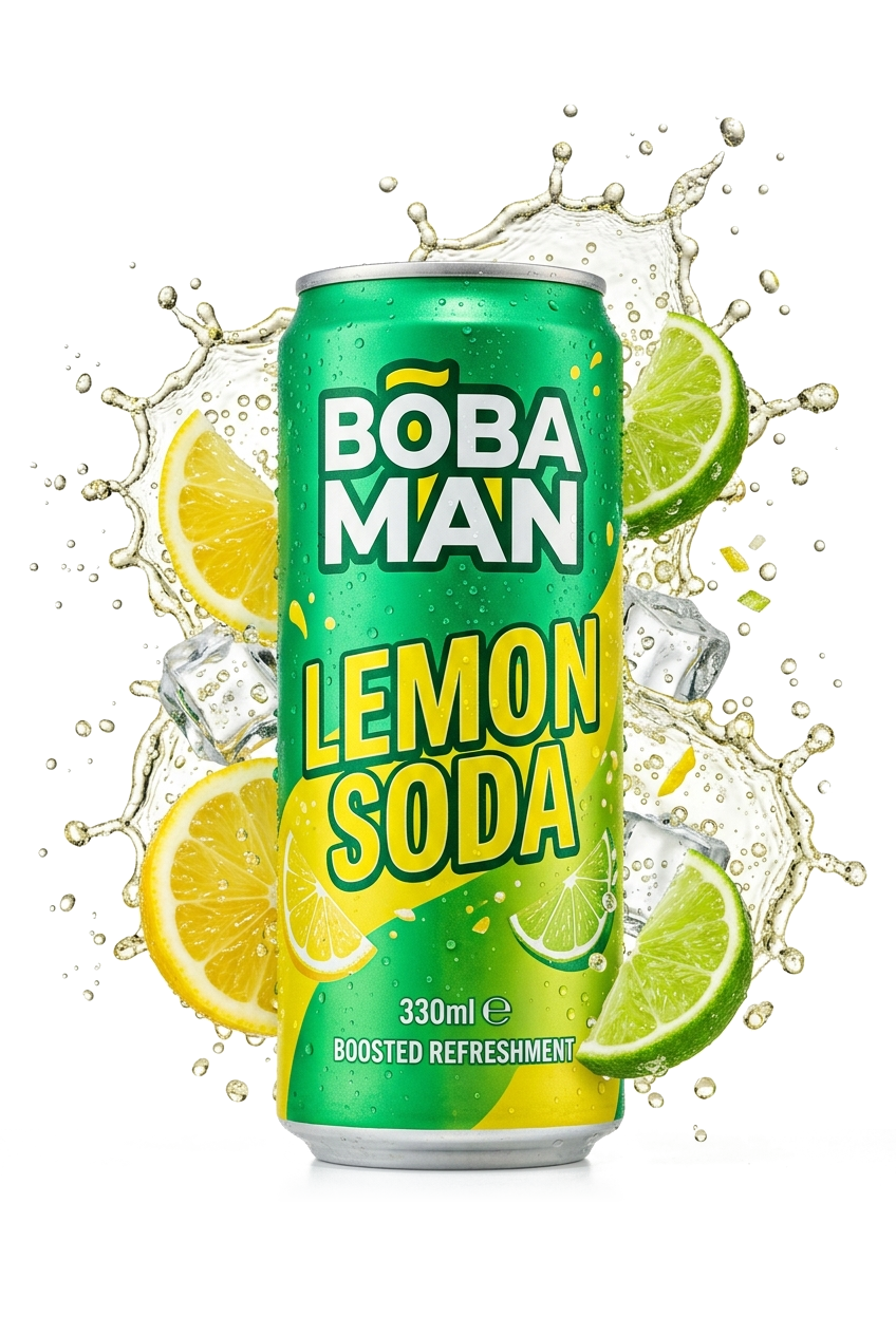 Boba Man Lemon Soda