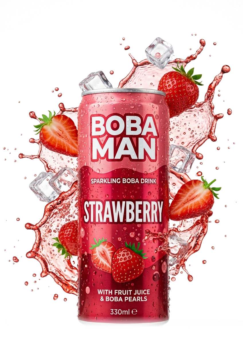Boba Man Strawberry Blast